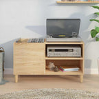 Mueble discos madera contrachapada roble sonoma 84,5x38x48 cm