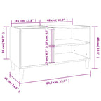 Mueble discos madera contrachapada roble sonoma 84,5x38x48 cm