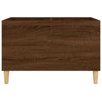 Mueble discos madera contrachapada roble marrón 74,5x38x48 cm