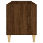 Mueble discos madera contrachapada roble marrón 74,5x38x48 cm