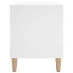 Mueble para discos madera contrachapada blanco 100x38x48 cm