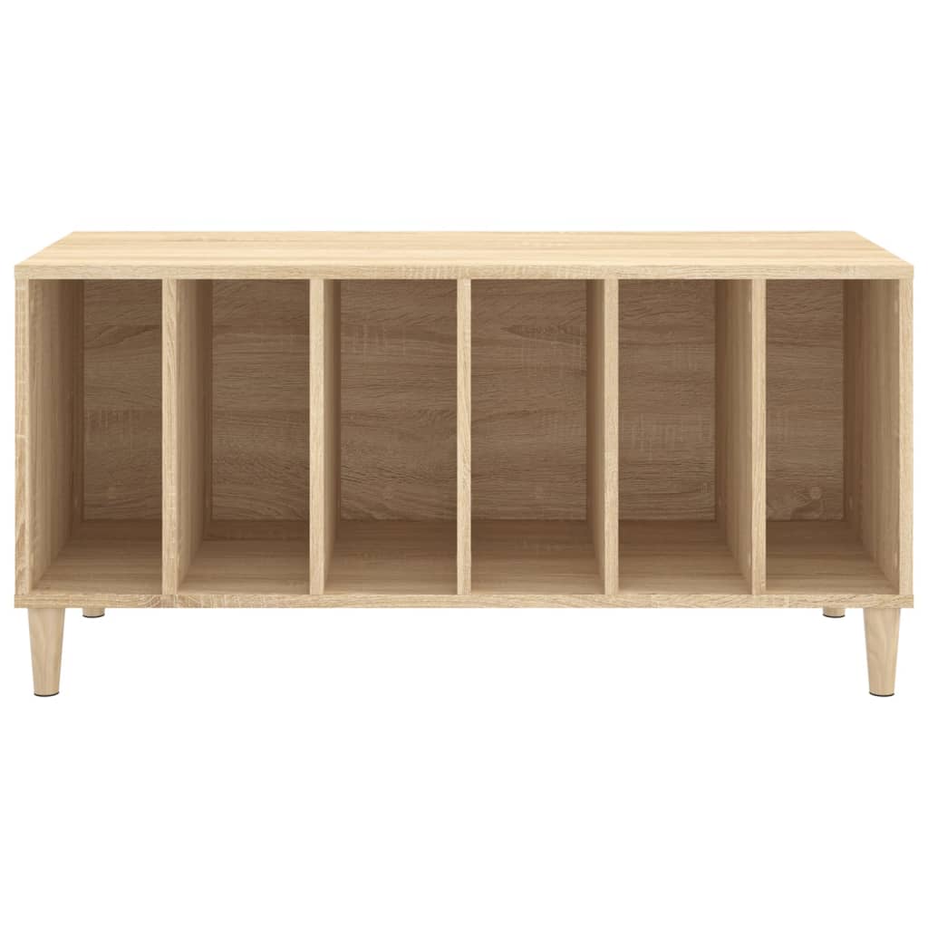 Mueble discos madera contrachapada roble Sonoma 100x38x48 cm