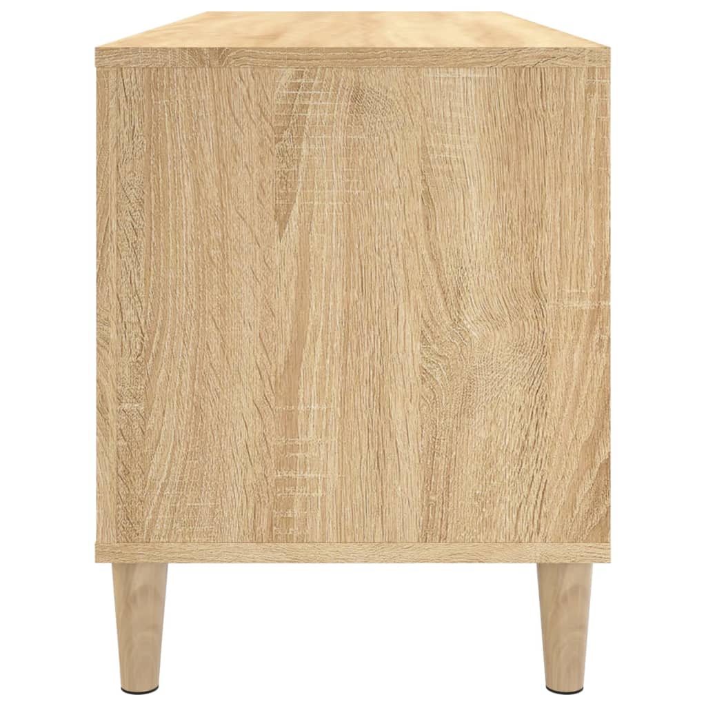 Mueble discos madera contrachapada roble Sonoma 100x38x48 cm