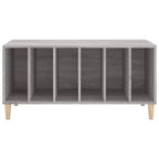 Mueble para discos madera contrachapada gris Sonoma 100x38x48cm