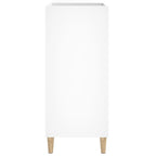 Mueble para discos madera contrachapada blanco 84,5x38x89 cm