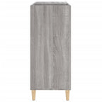 Mueble discos madera contrachapada gris Sonoma 84,5x38x89 cm