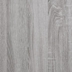 Mueble discos madera contrachapada gris Sonoma 84,5x38x89 cm