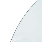 Placa de vidrio para chimenea Transparente 1000 x 500 mm