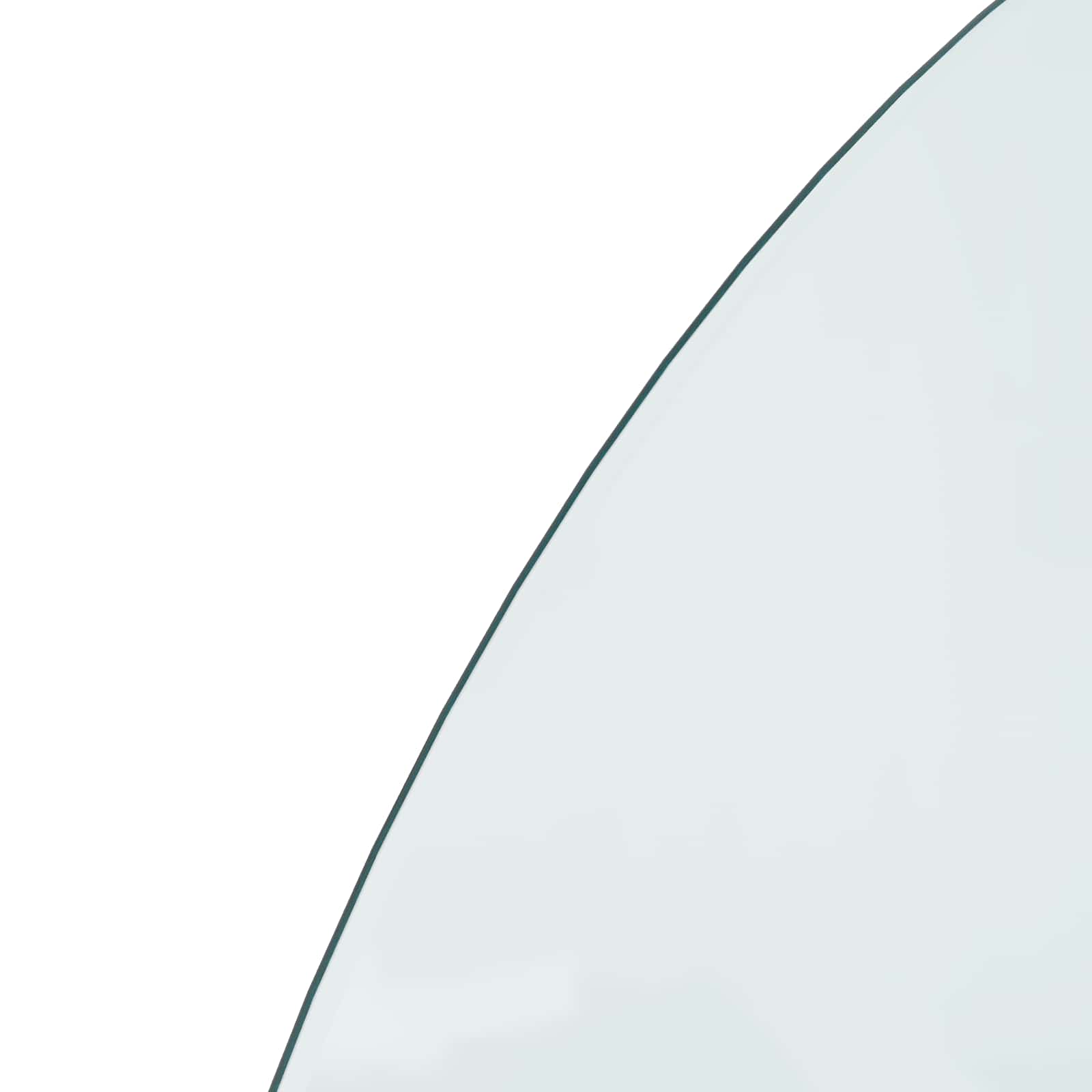 Placa de vidrio para chimenea Transparente 1000 x 500 mm