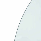 Placa de vidrio para chimenea Transparente 800 x 500 mm Cristal