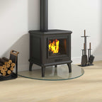 Placa de vidrio para chimenea Transparente 800 x 500 mm Cristal