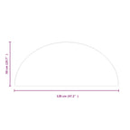 Placa de vidrio para chimenea Transparente 1200 x 500 mm