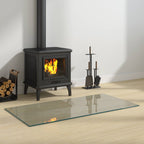 Placa de vidrio para chimenea Transparente 100 x 50 cm Cristal