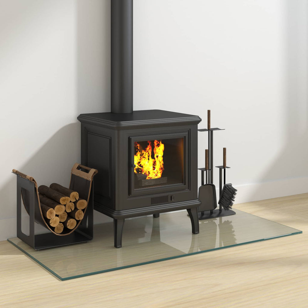 Placa de vidrio para chimenea Transparente 100 x 50 cm Cristal