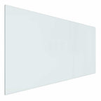 Placa de vidrio para chimenea Transparente 100 x 50 cm Cristal