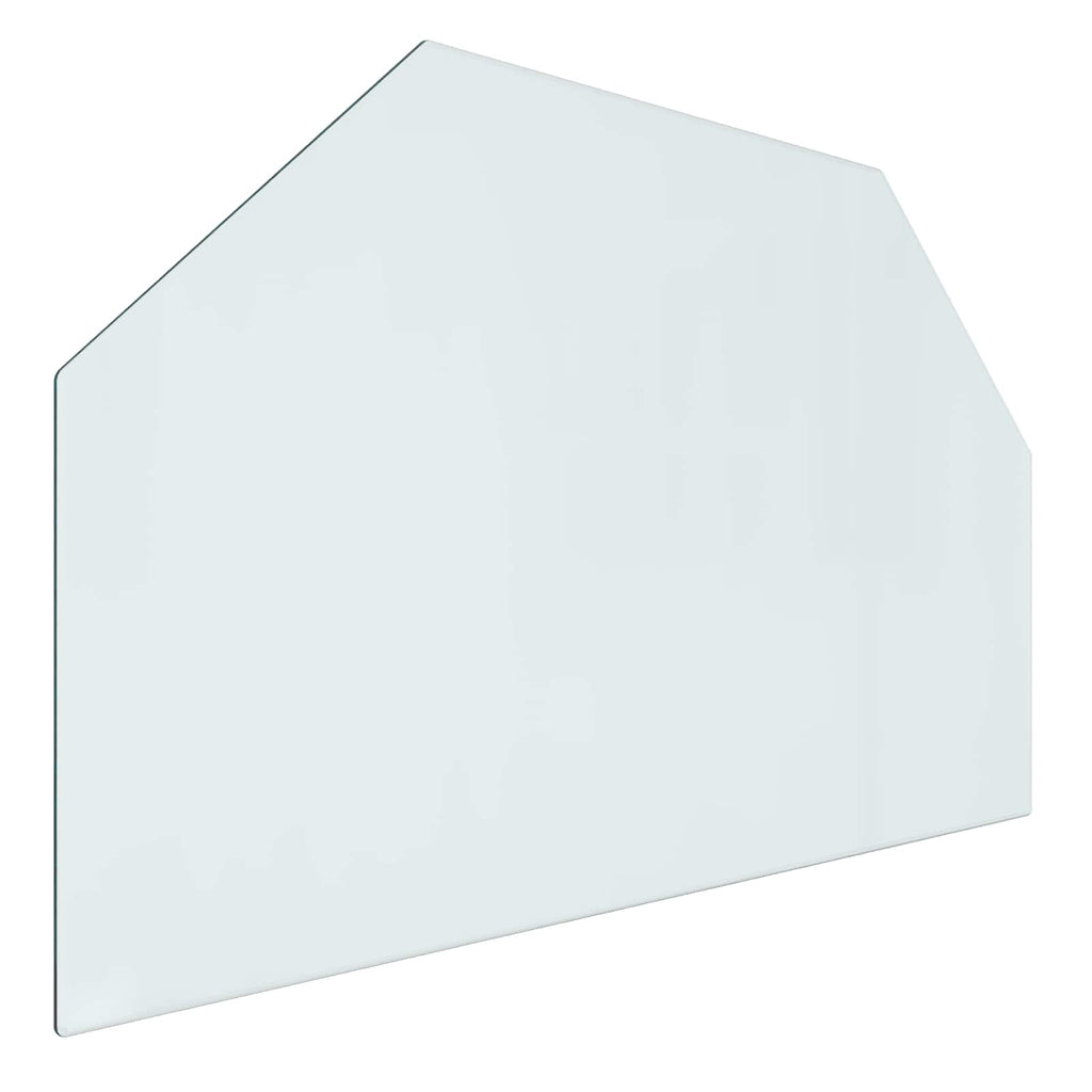 Placa de vidrio para chimenea Transparente 80 x 50 cm Cristal