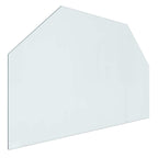 Placa de vidrio para chimenea Transparente 80 x 50 cm Cristal