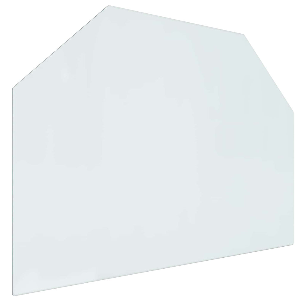 Placa de vidrio para chimenea Transparente 80 x 60 cm Cristal