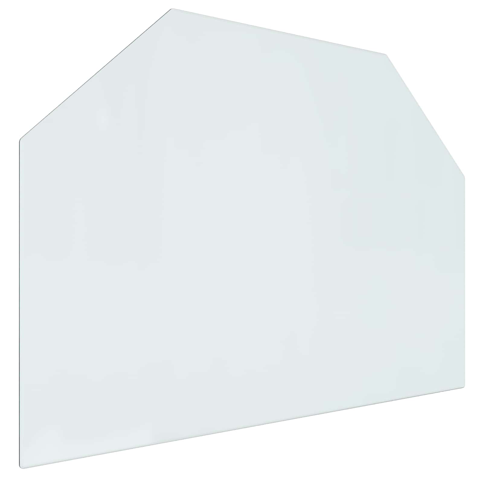 Placa de vidrio para chimenea Transparente 80 x 60 cm Cristal
