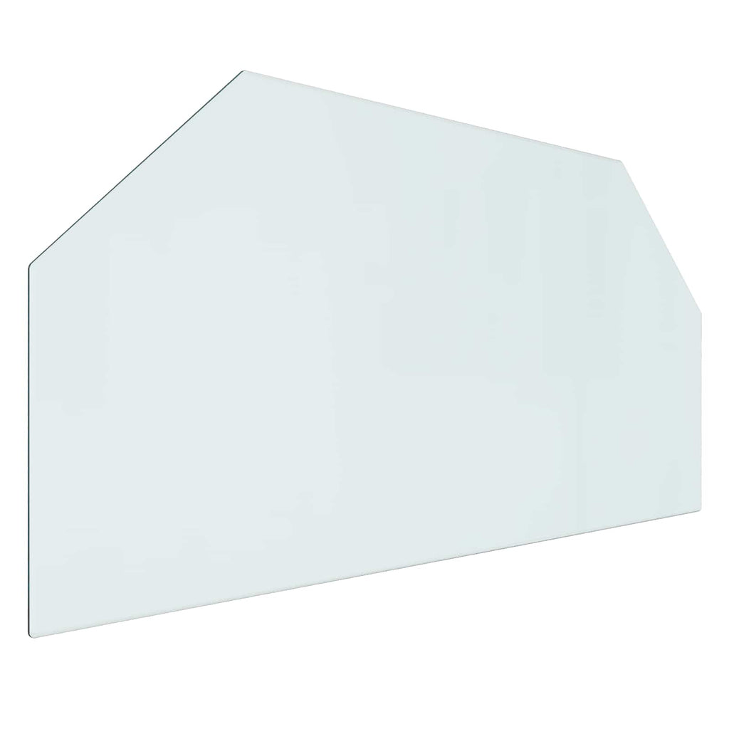 Placa de vidrio para chimenea Transparente 100 x 50 cm Cristal