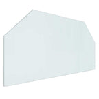 Placa de vidrio para chimenea Transparente 100 x 50 cm Cristal