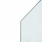 Placa de vidrio para chimenea Transparente 100 x 60 cm Cristal