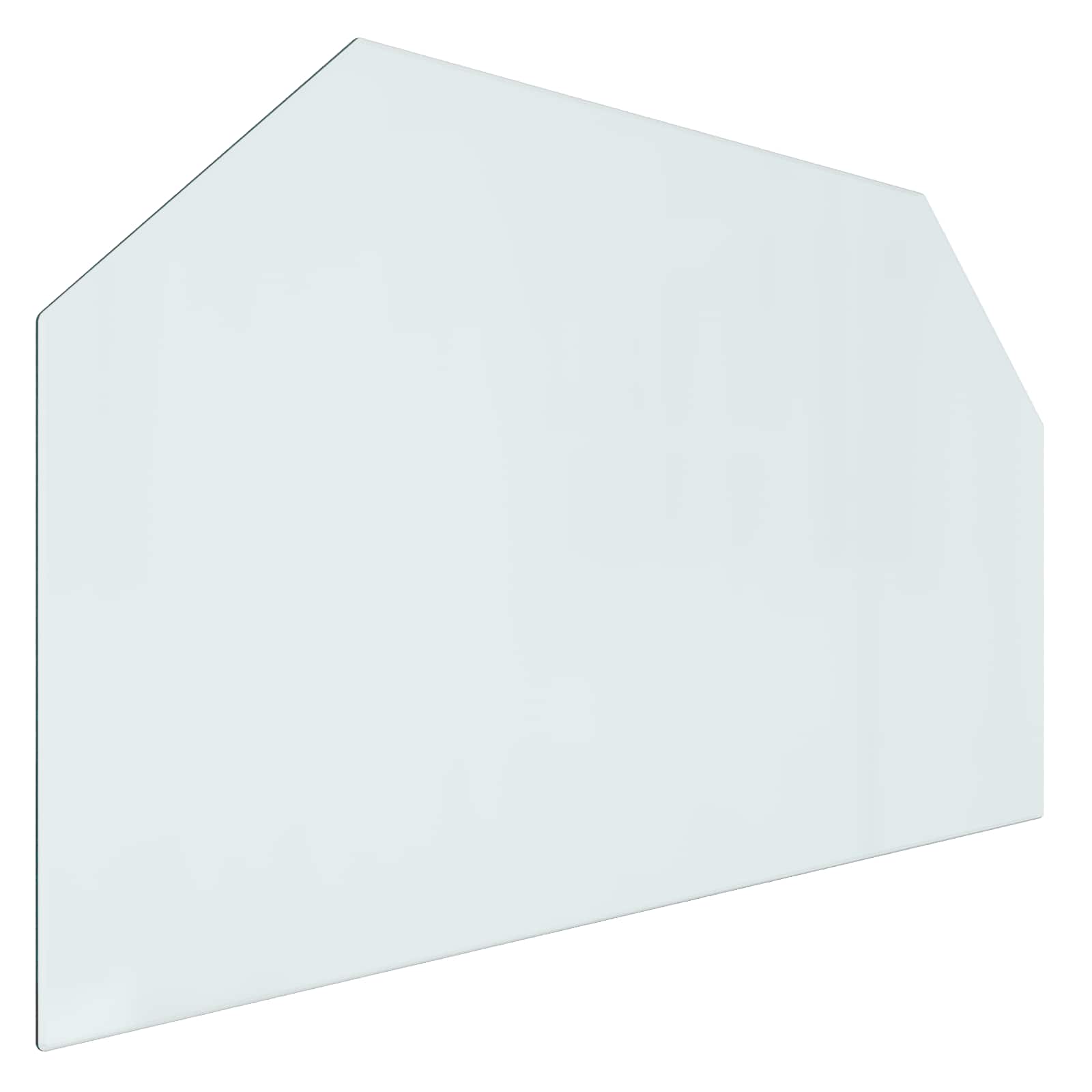 Placa de vidrio para chimenea Transparente 100 x 60 cm Cristal