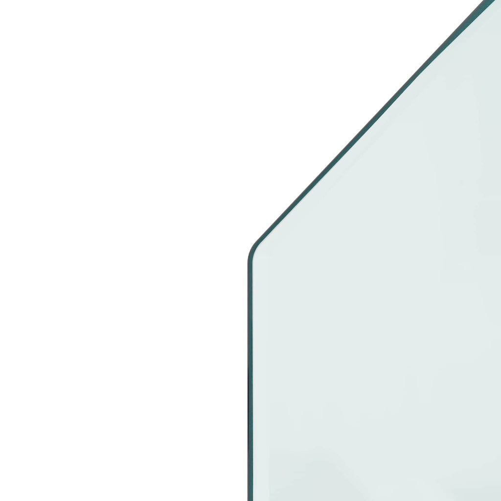 Placa de vidrio para chimenea Transparente 120 x 50 cm Cristal
