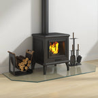 Placa de vidrio para chimenea Transparente 120 x 50 cm Cristal