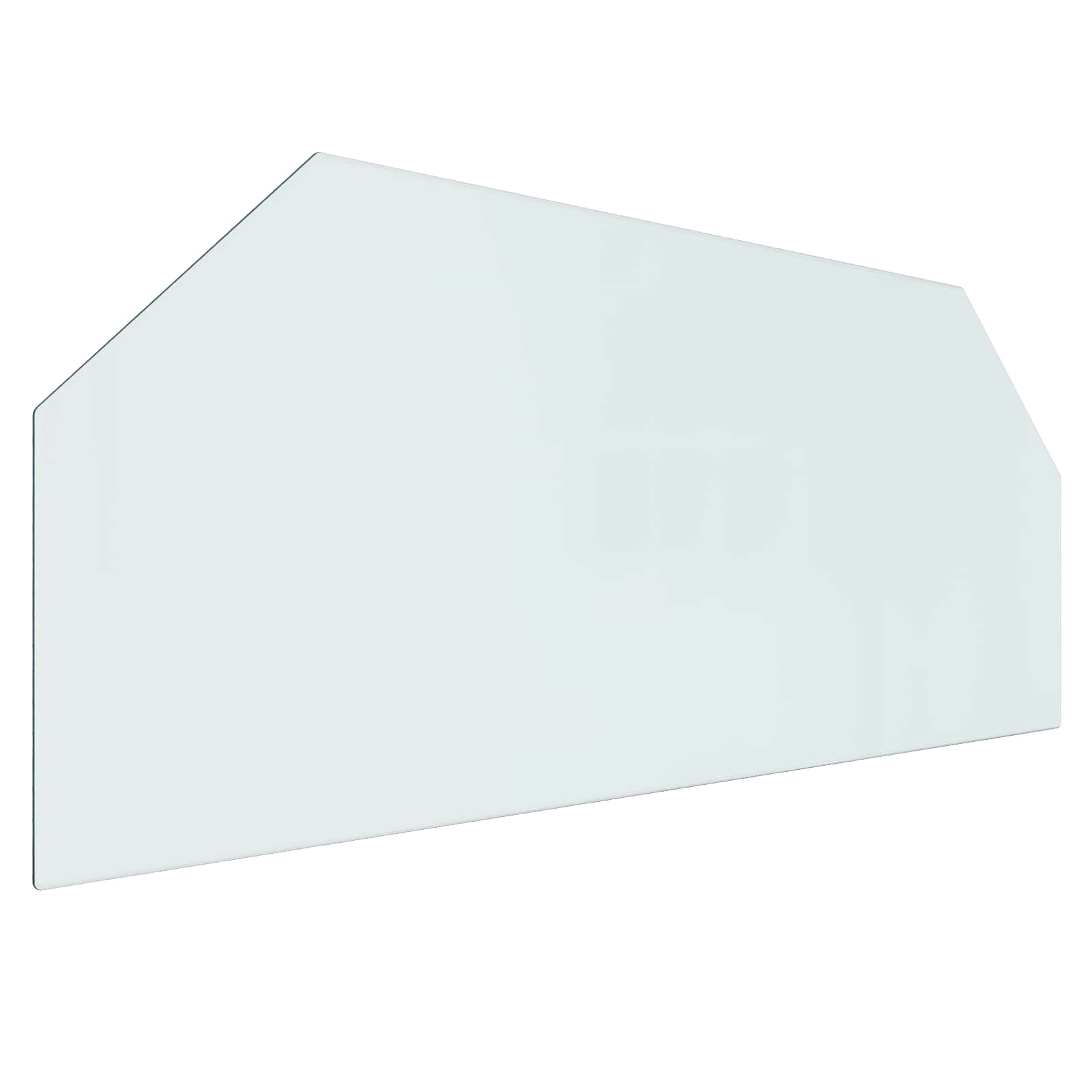 Placa de vidrio para chimenea Transparente 120 x 50 cm Cristal