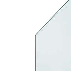 Placa de vidrio para chimenea Transparente 80 x 50 cm Cristal