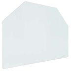 Placa de vidrio para chimenea Transparente 80 x 60 cm Cristal