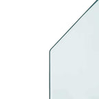 Placa de vidrio para chimenea Transparente 100 x 50 cm Cristal