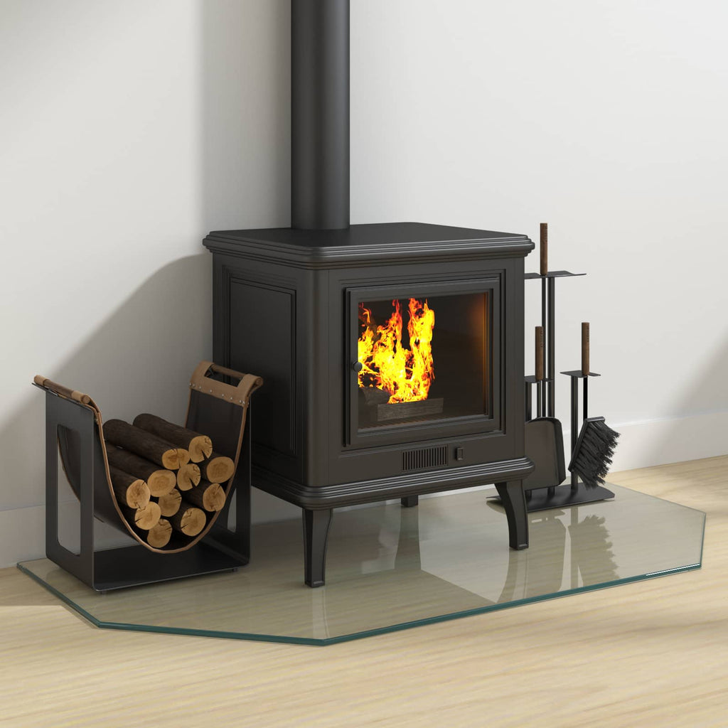 Placa de vidrio para chimenea Transparente 100 x 50 cm Cristal
