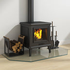 Placa de vidrio para chimenea Transparente 100 x 50 cm Cristal