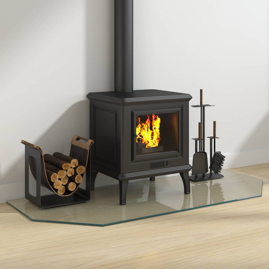 Placa de vidrio para chimenea Transparente 120 x 50 cm Cristal