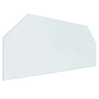 Placa de vidrio para chimenea Transparente 120 x 50 cm Cristal