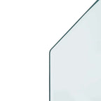 Placa de vidrio para chimenea Transparente 120 x 60 cm Cristal