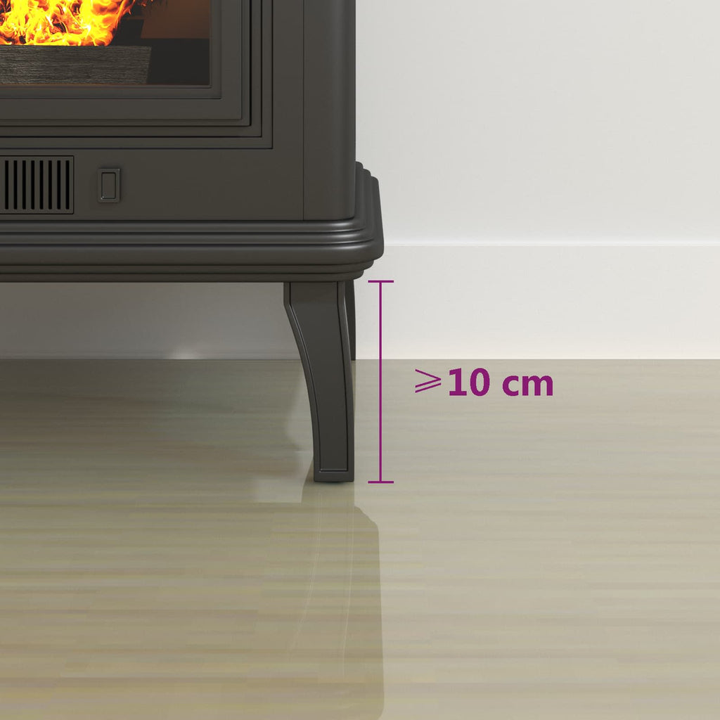 Placa de vidrio para chimenea Transparente 120 x 60 cm Cristal