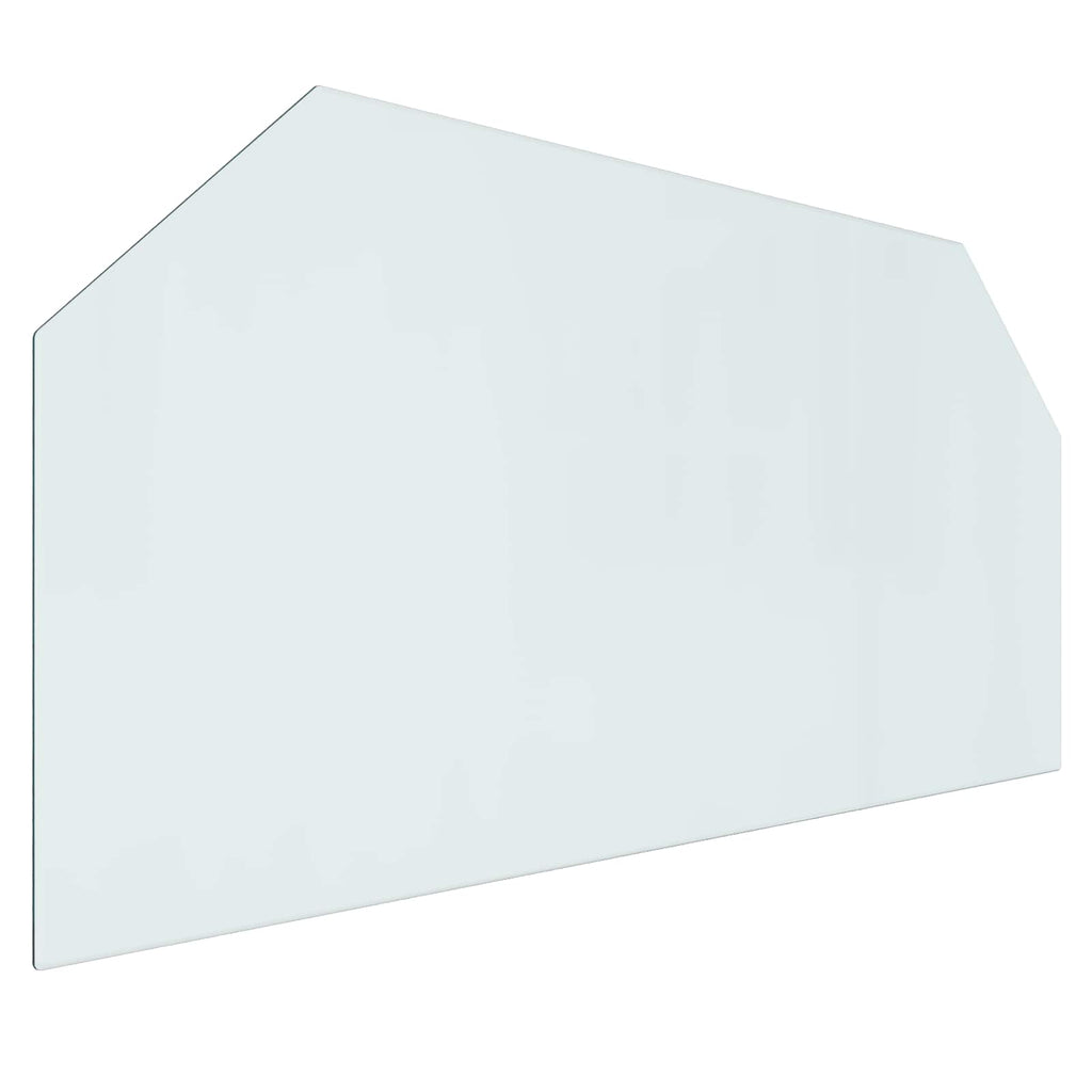 Placa de vidrio para chimenea Transparente 120 x 60 cm Cristal