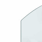 Placa de vidrio para chimenea Transparente 80 x 50 cm Cristal