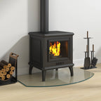 Placa de vidrio para chimenea Transparente 80 x 50 cm Cristal