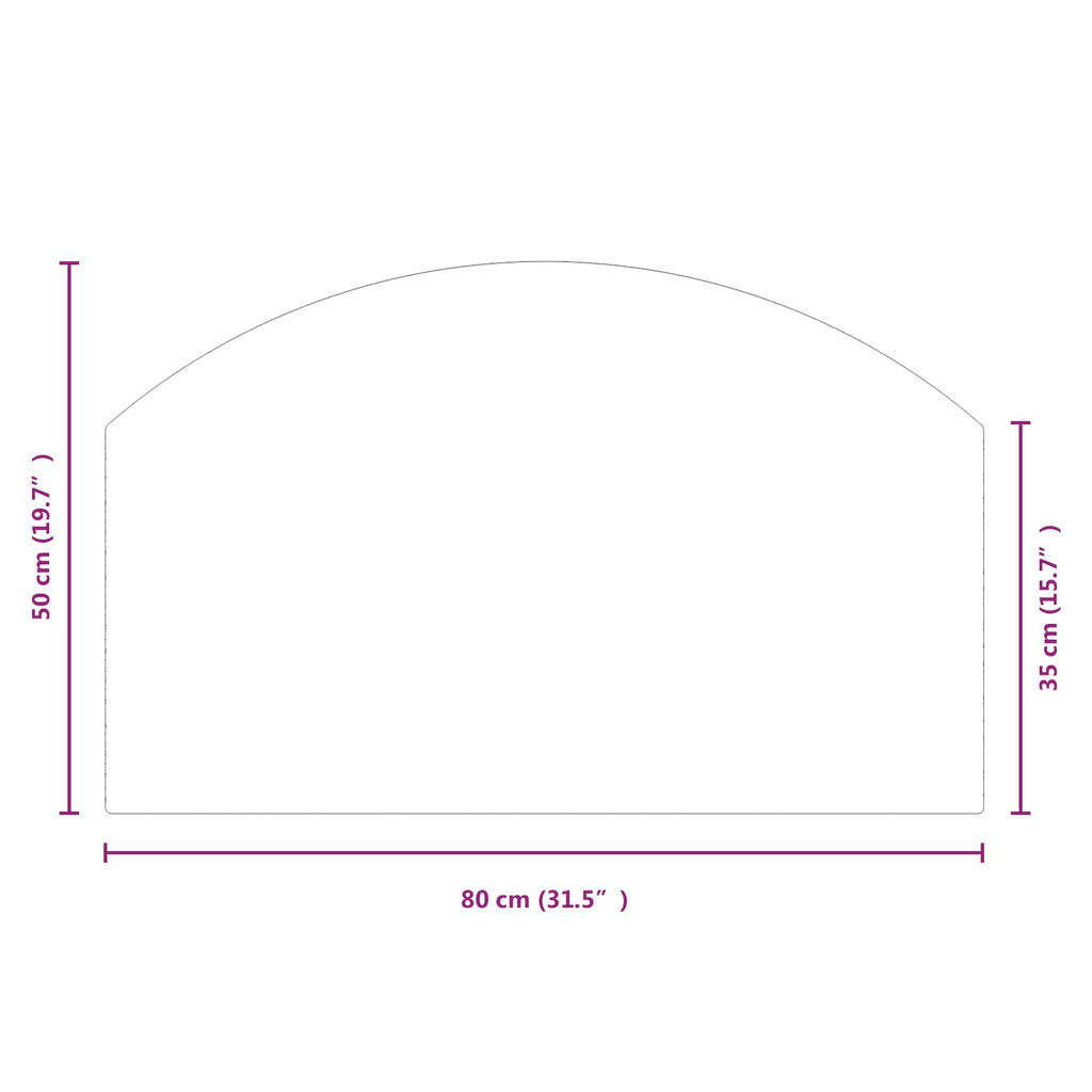 Placa de vidrio para chimenea Transparente 80 x 50 cm Cristal