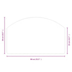 Placa de vidrio para chimenea Transparente 80 x 50 cm Cristal