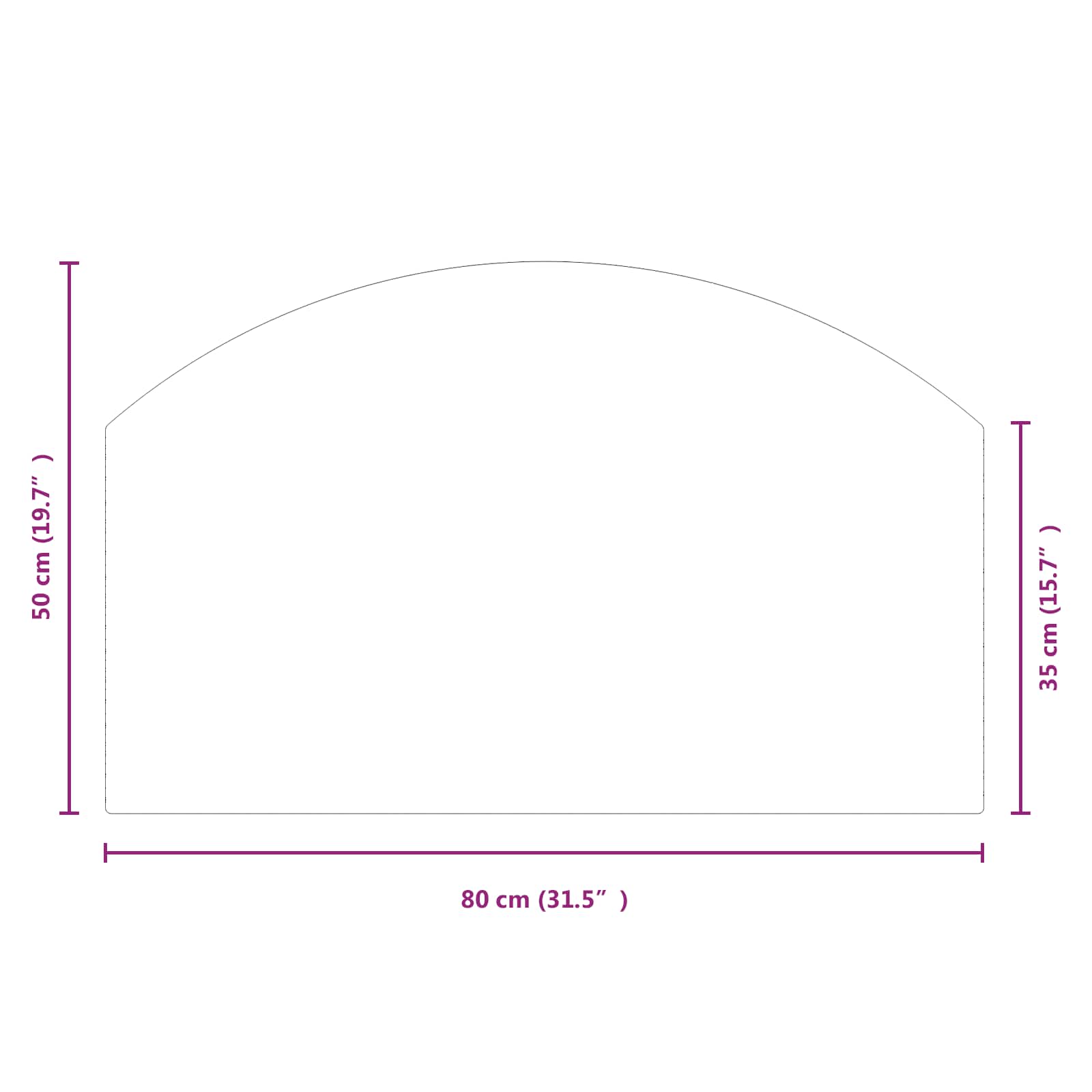 Placa de vidrio para chimenea Transparente 80 x 50 cm Cristal