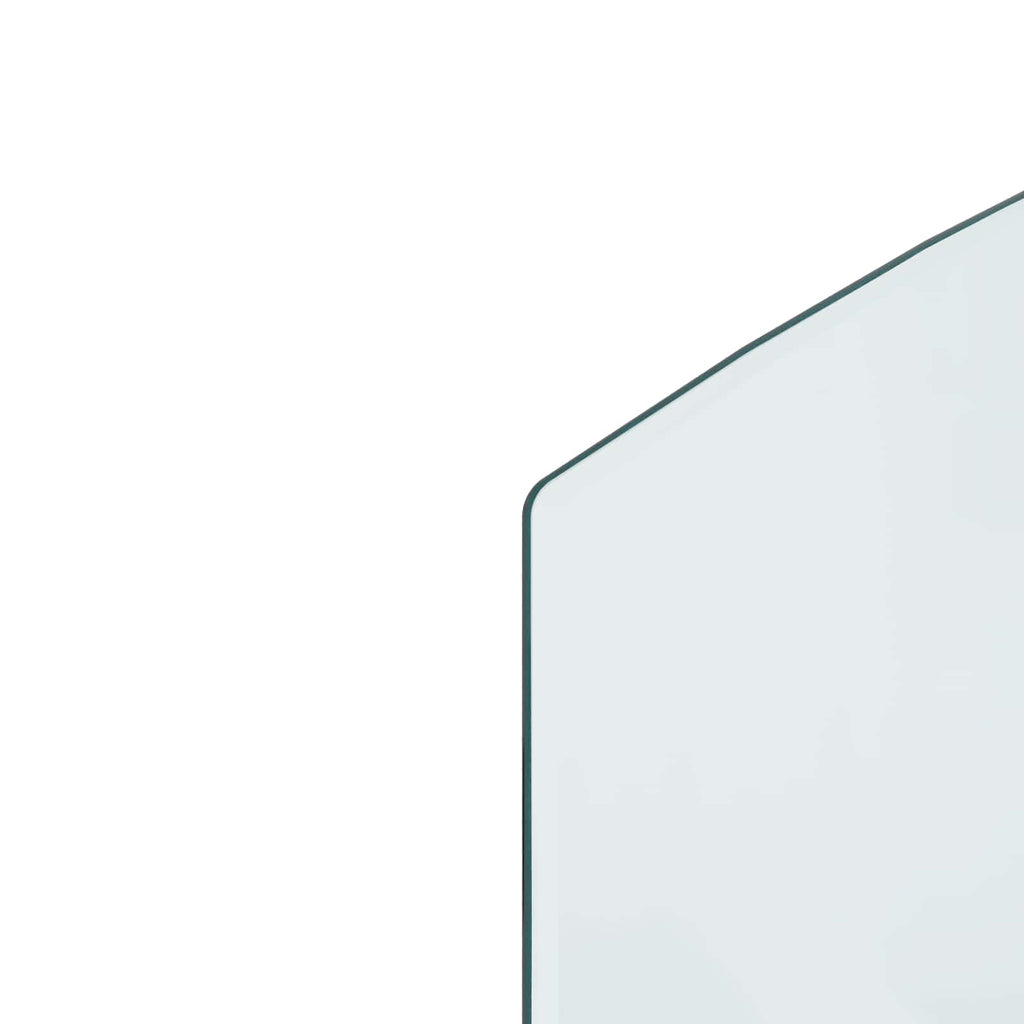 Placa de vidrio para chimenea Transparente 100 x 50 cm Cristal
