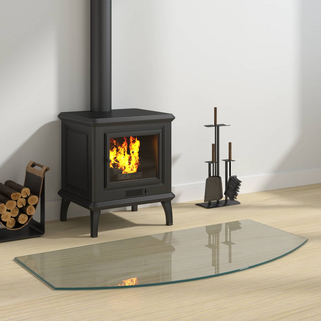 Placa de vidrio para chimenea Transparente 100 x 50 cm Cristal
