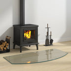 Placa de vidrio para chimenea Transparente 100 x 50 cm Cristal