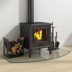 Placa de vidrio para chimenea Transparente 100 x 50 cm Cristal