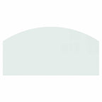 Placa de vidrio para chimenea Transparente 100 x 50 cm Cristal
